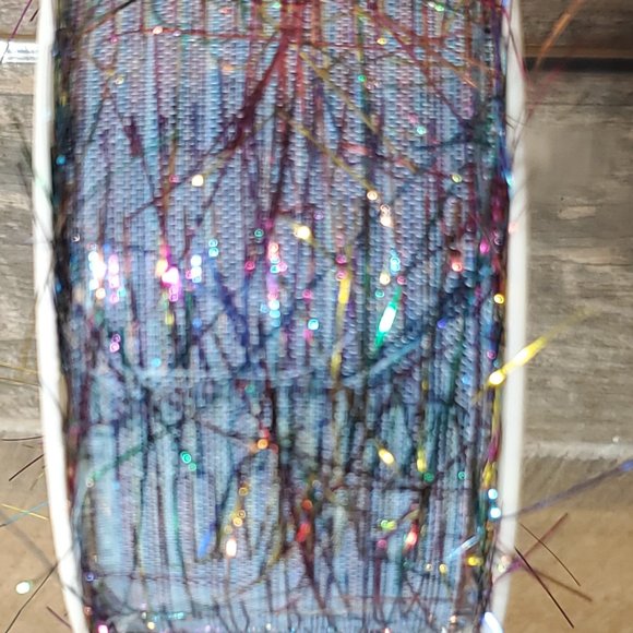 Vintage Colourline Metalic Blue Ribbon - 10 Ft Roll - Picture 1 of 5